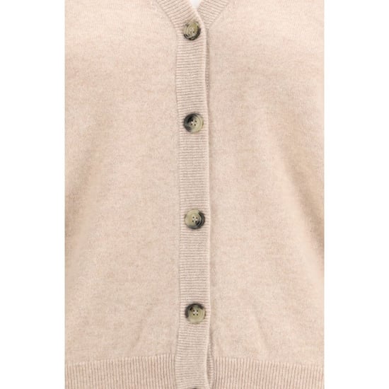 Allude Beige Cashmere Cardigan - Image 3