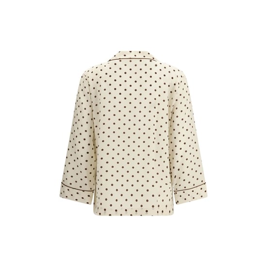 P.A.R.O.S.H. Beigegelakte Zijde Patroon Shirt - Image 2
