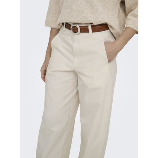 Jacqueline de Yong Jdyselma hw barrel pants beige - Image 3