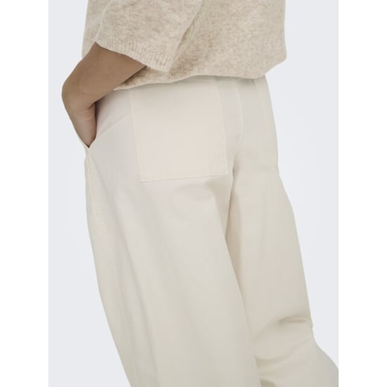 Jacqueline de Yong Jdyselma hw barrel pants beige - Image 4