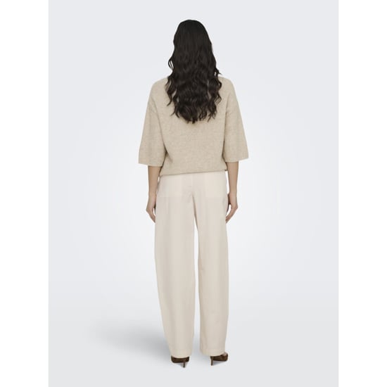 Jacqueline de Yong Jdyselma hw barrel pants beige - Image 6