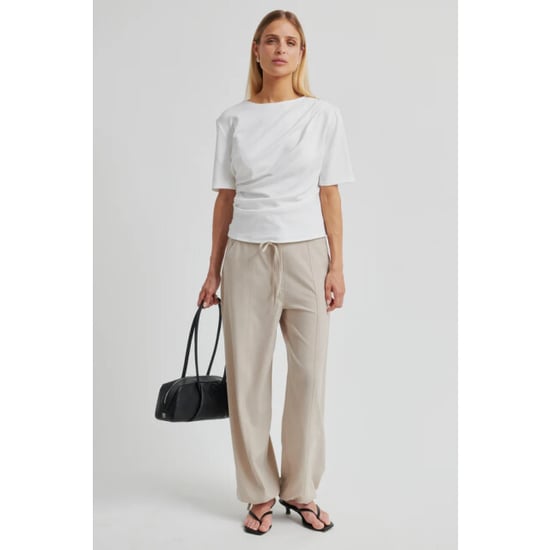 Second Female shirt km ulina drape tee 1001 white - Image 4