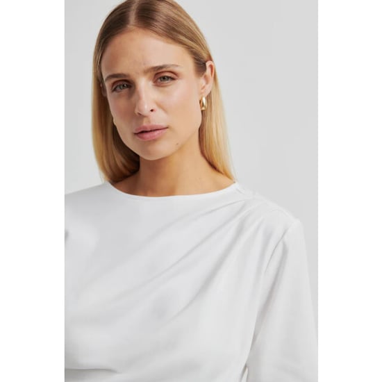 Second Female shirt km ulina drape tee 1001 white - Image 5