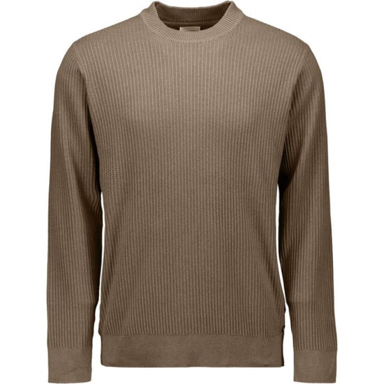 No Excess Pullover crewneck rib taupe - Image 1