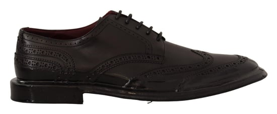Dolce & Gabbana Svarta Läder Oxford Wingtip Formella Derby Skor - Image 1