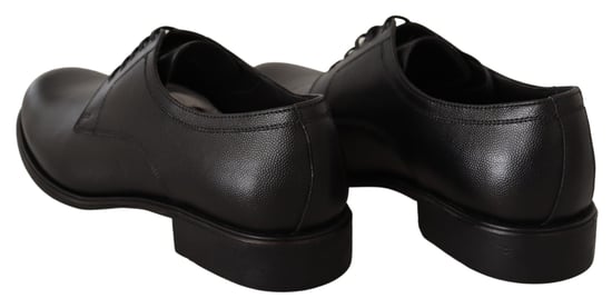 Dolce & Gabbana Black Leather Lace Up Mens Formal Derby Shoes - Image 3