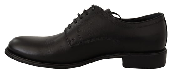 Dolce & Gabbana Black Leather Lace Up Mens Formal Derby Shoes - Image 4