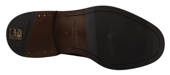 Dolce & Gabbana Zwarte Leren Formele Derby Schoenen - Image 2