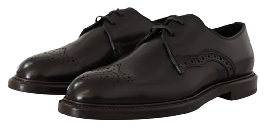 Dolce & Gabbana Zwarte Leren Formele Derby Schoenen - Image 5