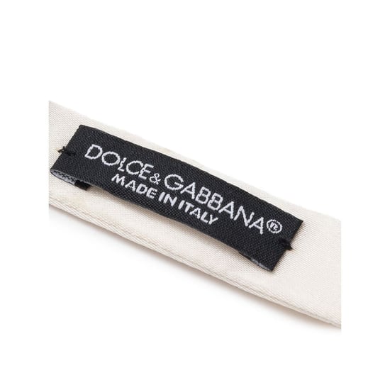 Dolce & Gabbana Witte Zijden Vlinderdas - Image 3