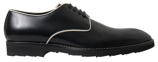 Dolce & Gabbana Svart Vit Läder Formella Skor - Image 1