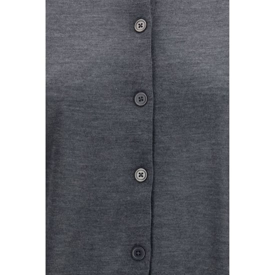 Loulou De Saison Gray Cashmere Cardigan - Image 3