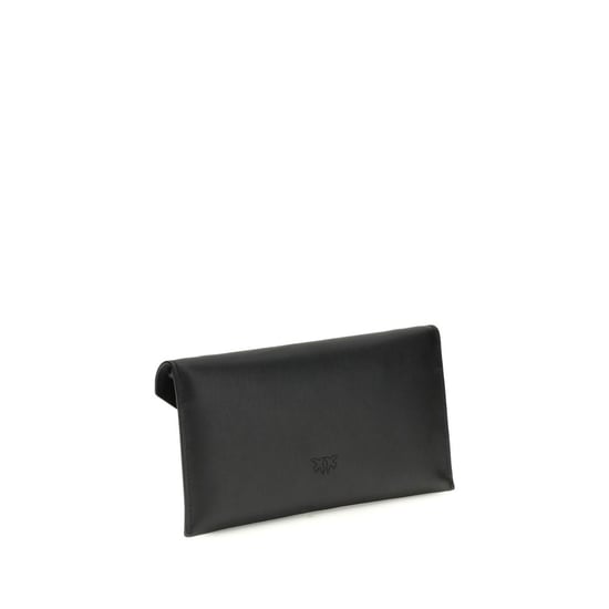 PINKO Zwarte Kalfskleren Bos Taurus Clutch Tas - Image 3