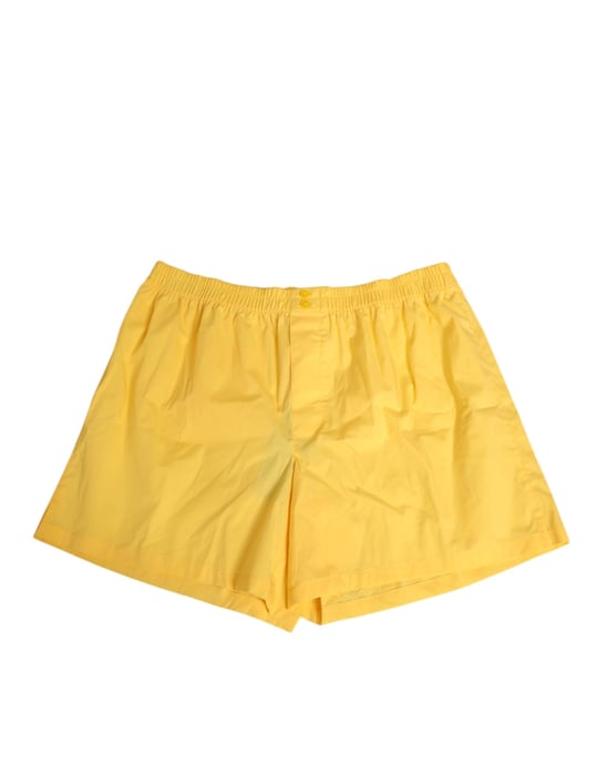 Dolce & Gabbana Gele Katoenen Kort Zwemshort met Elastische Tailleband - Image 2