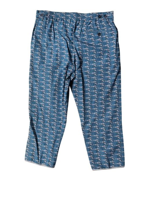 Dolce & Gabbana Blå Hajartryck Kort Beachwear Baddräkt - Image 3