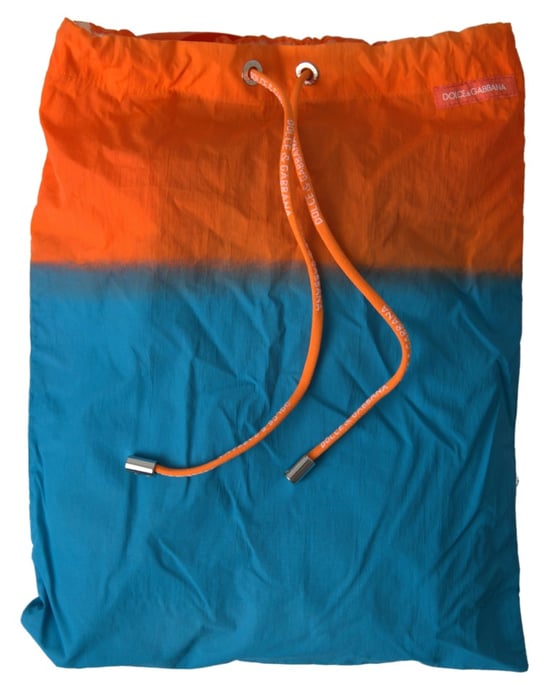 Dolce & Gabbana Orange Blue Gradient Badkläder Shorts - Image 3