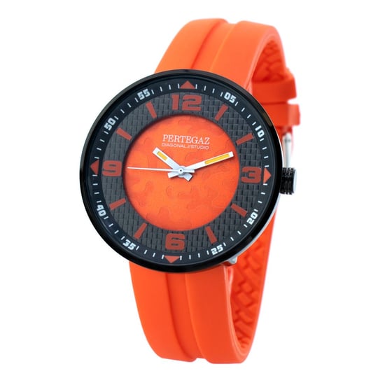 PERTEGAZ Oranje Rubber Sporthorloge - Image 1