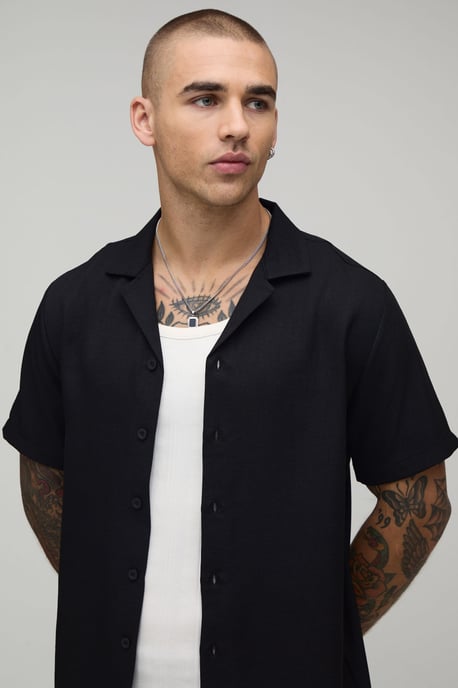 Regular Fit Short Sleeve Shirt and Short Set - Image 3