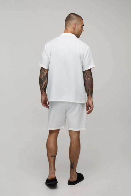 Regular Fit Short Sleeve Shirt and Short Set - Image 2