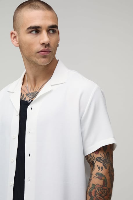 Regular Fit Short Sleeve Shirt and Short Set - Image 3