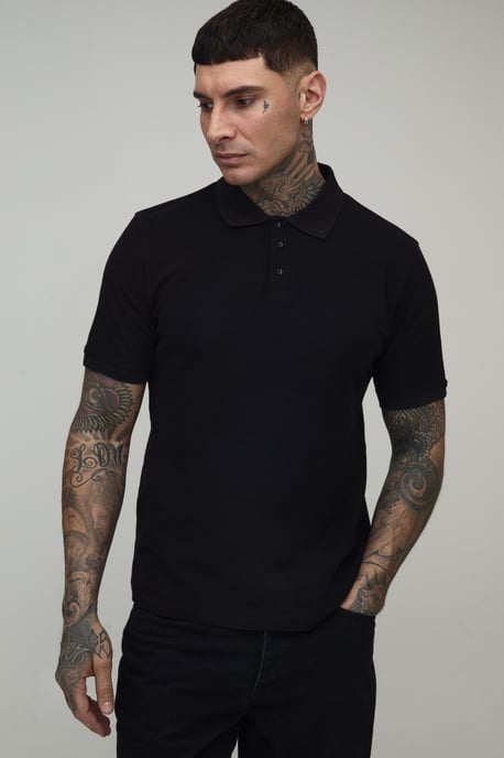 Tall Slim Fit Pique Polo - Image 1