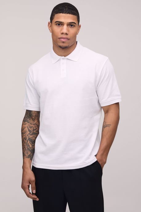 Slim Fit Pique Polo - Image 1