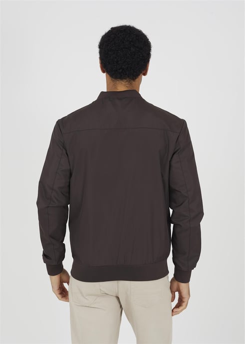 Brave Soul Mens Padded Bomber Jacket Zip Up - Image 3
