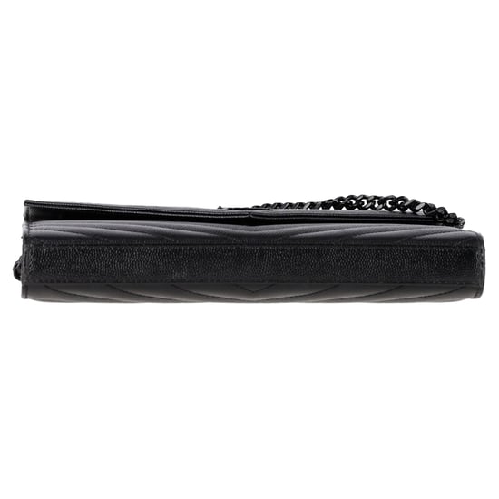 Saint Laurent Classic Cassandre Wallet on Chain in Black Calf Leather - Image 2