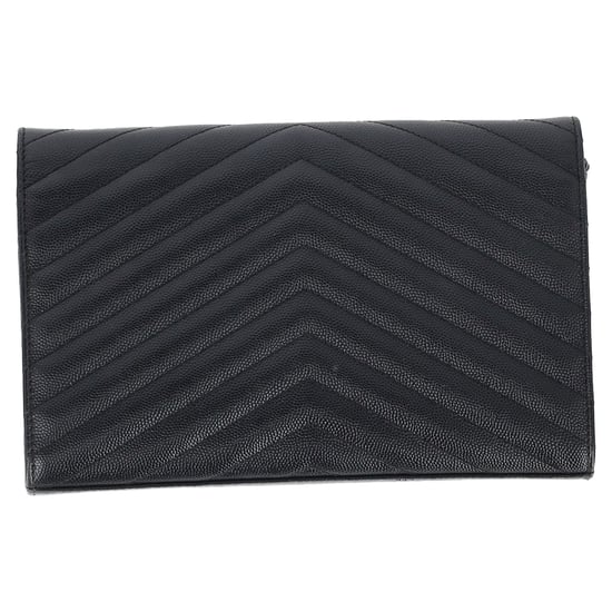 Saint Laurent Classic Cassandre Wallet on Chain in Black Calf Leather - Image 4