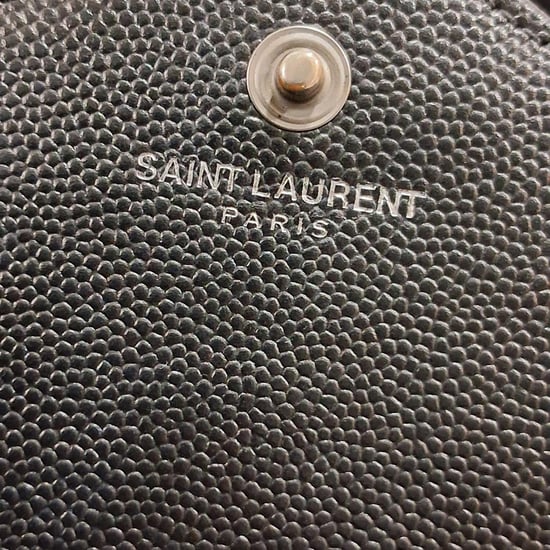 Saint Laurent Classic Cassandre Wallet on Chain in Black Calf Leather - Image 5