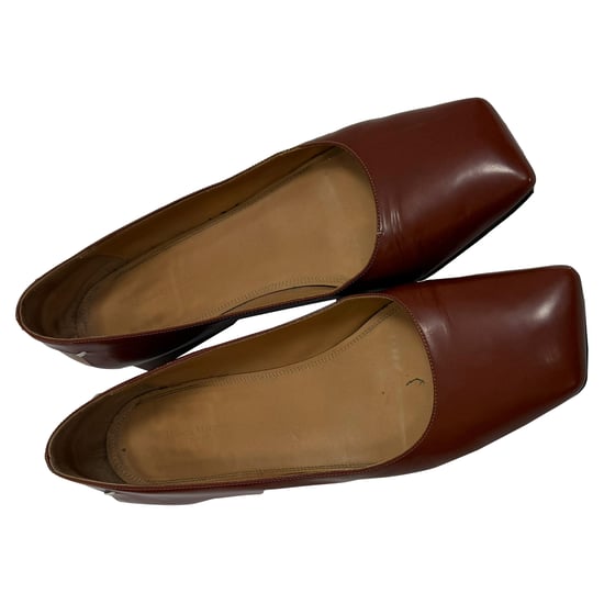 Maison Margiela Décortiqué Four Stitches Ballet Flats in Brown Leather - Image 5