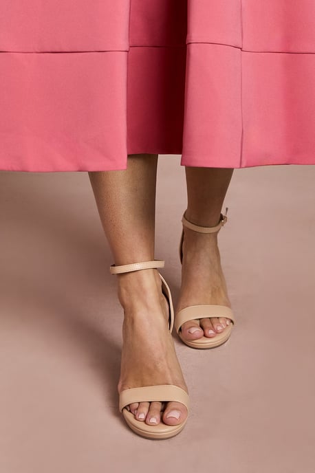 Talia Faux Leather Platform High Heeled Sandals - Image 1