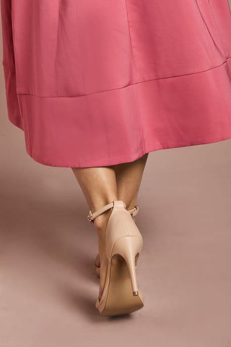 Talia Faux Leather Platform High Heeled Sandals - Image 3