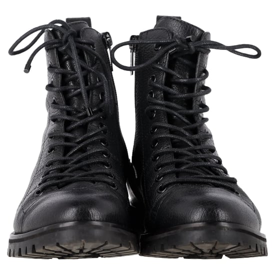 Jimmy Choo Cruz Lace-Up Ankle Boots in Black Leather - Image 2