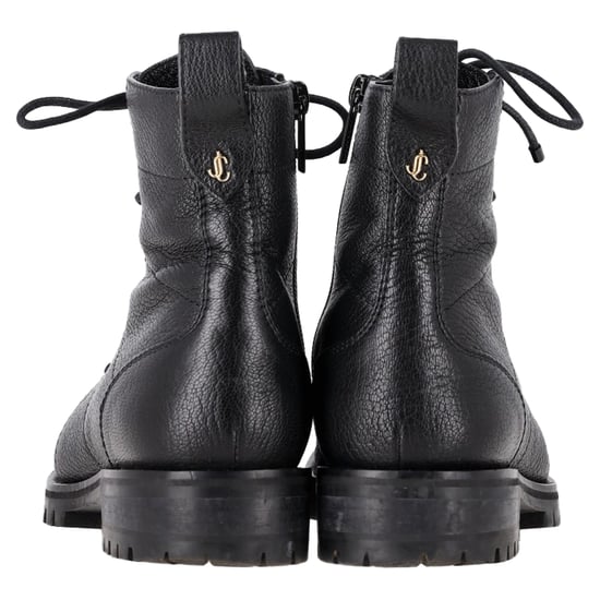 Jimmy Choo Cruz Lace-Up Ankle Boots in Black Leather - Image 5