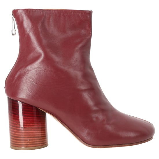 Maison Margiela Two Toned Ankle Boots in Red Leather - Image 1