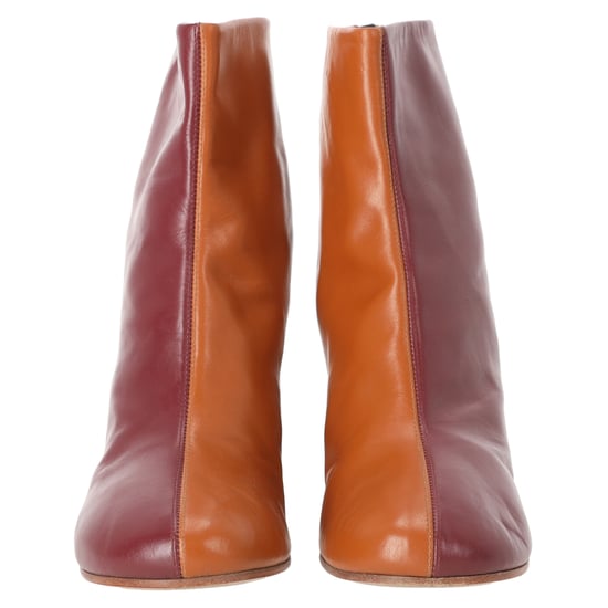 Maison Margiela Two Toned Ankle Boots in Red Leather - Image 4