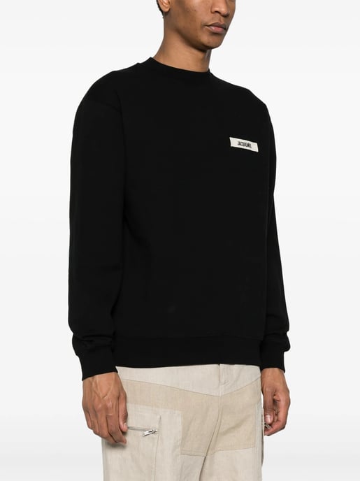The Gros Grain Sweatshirt in Black - Image 3