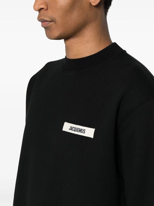 The Gros Grain Sweatshirt in Black - Image 5