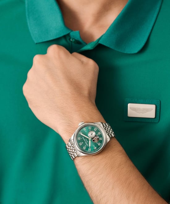 Aston Martin Aml Timeless Ts1 Heren Zilveren Horloge MTTS1F504 - Image 4