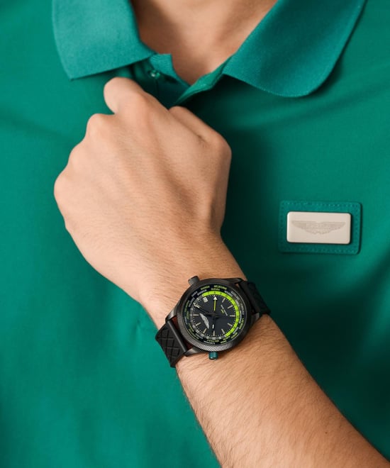 Aston Martin Aml Icon Grz Heren Zwarte Horloge MTIZ1F501 - Image 4