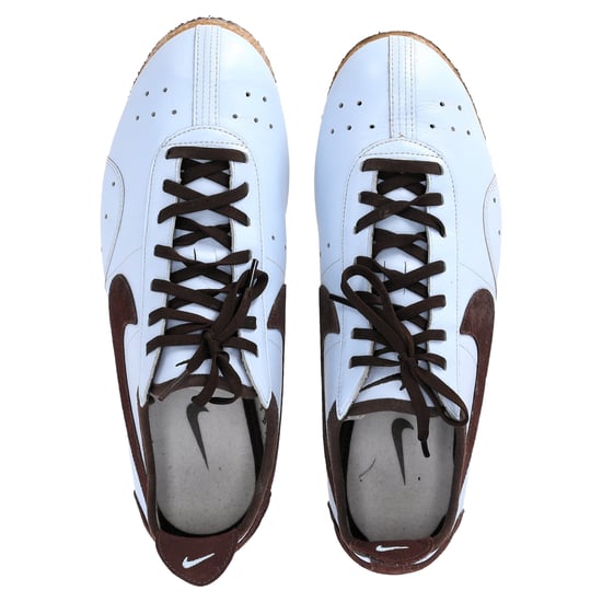 Nike Cortez Sneakers i vitt läder och mocka - Image 5