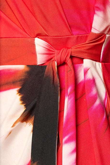 Milan Print Jurk Rood / Multi - Image 5