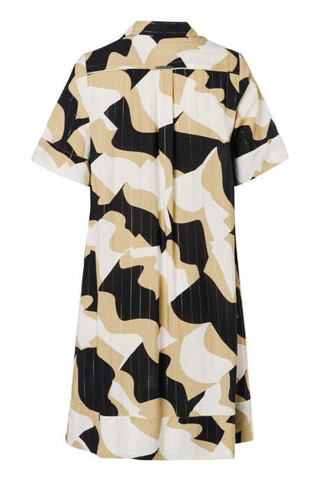Joella Print Tuniek Zwart / Camel - Image 4