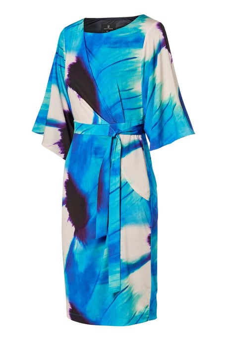 Milan Print Jurk Blauw / Multi - Image 3