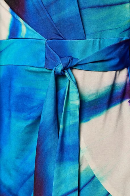 Milan Print Jurk Blauw / Multi - Image 5