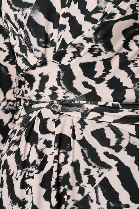 Maddie Print Jurk Creme / Zwart - Image 5