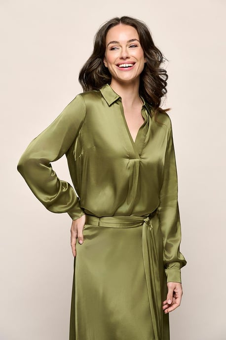 Ezra Blouse Olijfgroen - Image 1