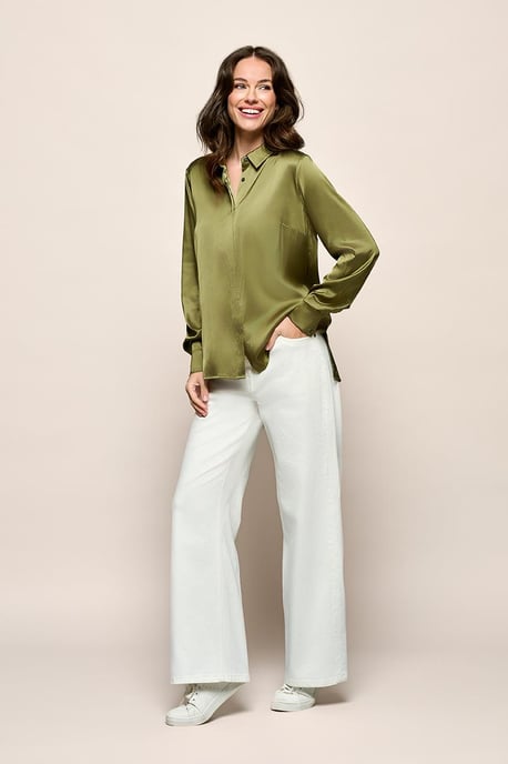 Bellize Blouse Olijfgroen - Image 1
