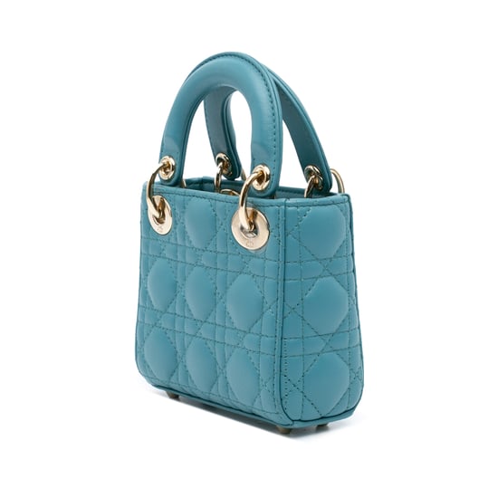 Lady Dior Mini Tas Lamsleer - Image 2